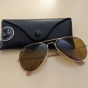 Ray Ban RB 3025 Gold + Brown Photochromic Evolve Aviator